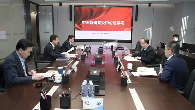 中国有研召开党委理论学习中心组集体学习研讨会议