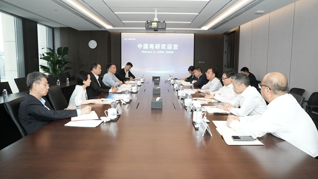 华芯投资党委书记、董事长吴亮东一行到访中国有研